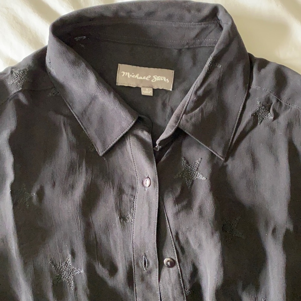 Women’s Michael Stars button down star shirt